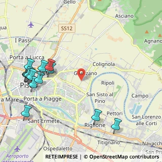 Mappa Via Alessandro Volta Ghezzano, 56017 San Giuliano Terme PI, Italia (2.78267)
