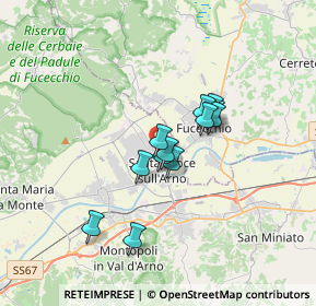 Mappa Via dei Caduti Dell'Arma dei Carabinieri, 56029 Santa Croce sull'Arno PI, Italia (2.4825)