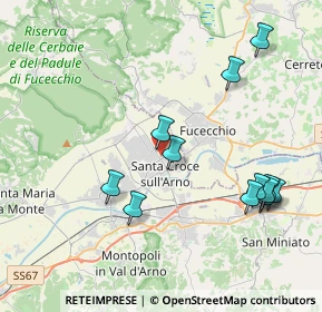 Mappa Via dei Caduti Dell'Arma dei Carabinieri, 56029 Santa Croce sull'Arno PI, Italia (4.43917)