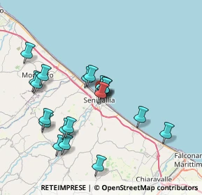 Mappa Via Minghetti, 60019 Senigallia AN, Italia (7.372)