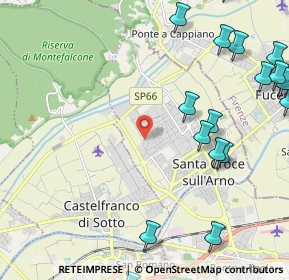 Mappa Via Caduti sul Lavoro, 56029 Santa Croce sull'Arno PI, Italia (3.2555)