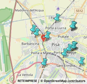 Mappa Via Vanni Turino, 56122 Pisa PI, Italia (2.30571)