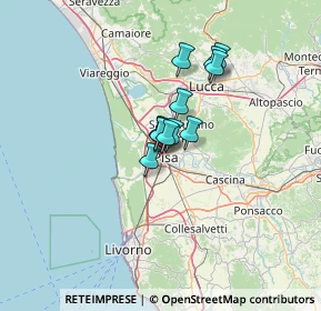 Mappa Via Vanni Turino, 56122 Pisa PI, Italia (7.6225)