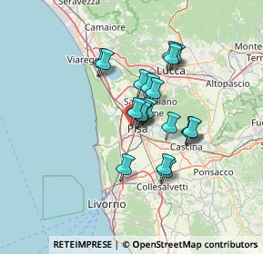 Mappa Via Andrea Pisano, 56122 Pisa PI, Italia (10.0985)