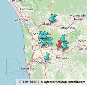 Mappa Via Santa Lucia, 56023 Cascina PI, Italia (9.63667)