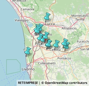 Mappa Via Santa Lucia, 56023 Cascina PI, Italia (8.65538)