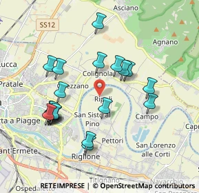 Mappa Via Santa Lucia, 56023 Cascina PI, Italia (1.9185)