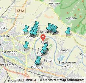 Mappa Via Santa Lucia, 56023 Cascina PI, Italia (1.383)