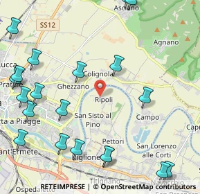Mappa Via Santa Lucia, 56023 Cascina PI, Italia (2.991)