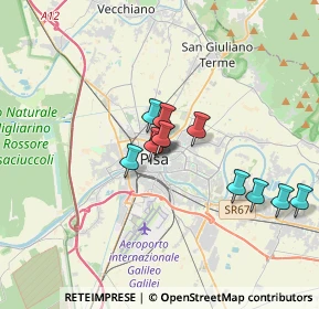 Mappa Via Ludovico Coccapani, 56127 Pisa PI, Italia (3.38833)