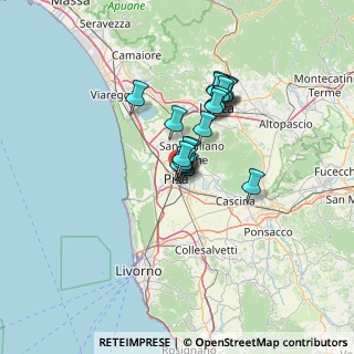 Mappa Via Vernaccini Giuseppe, 56127 Pisa PI, Italia (9.286)