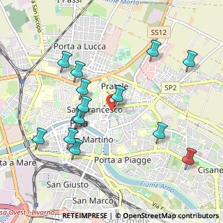 Mappa Via Edmondo de Amicis, 56127 Pisa PI, Italia (1.07857)