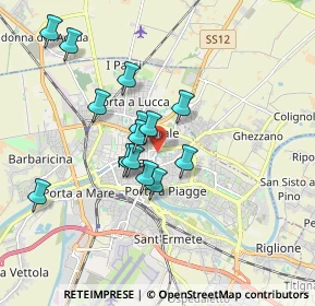 Mappa Via Edmondo de Amicis, 56127 Pisa PI, Italia (1.565)
