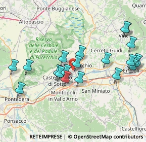 Mappa Via del Castellare, 56029 Santa Croce sull'Arno PI, Italia (8.442)