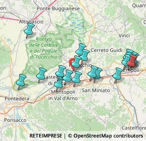 Mappa Via del Castellare, 56029 Santa Croce sull'Arno PI, Italia (7.943)