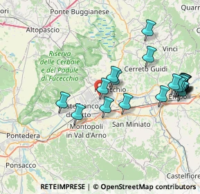 Mappa Via del Castellare, 56029 Santa Croce sull'Arno PI, Italia (8.977)