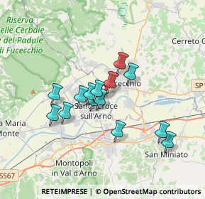 Mappa Via del Castellare, 56029 Santa Croce sull'Arno PI, Italia (2.80429)