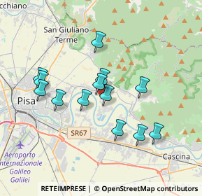 Mappa Via Niccolò Copernico, 56017 San Giuliano Terme PI, Italia (3.31769)