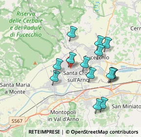 Mappa Viale Antonio Meucci, 56029 Santa Croce sull'Arno PI, Italia (3.48857)