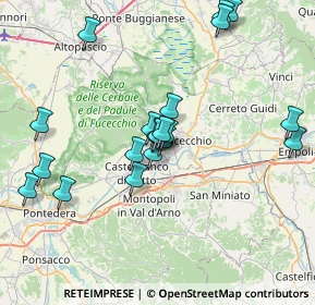Mappa Viale Antonio Meucci, 56029 Santa Croce sull'Arno PI, Italia (7.3745)