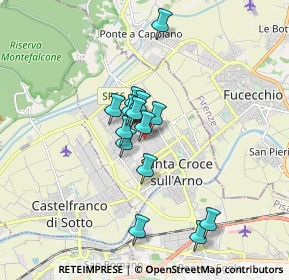 Mappa Viale Antonio Meucci, 56029 Santa Croce sull'Arno PI, Italia (1.35429)