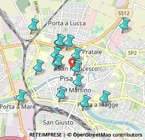 Mappa San Paolo all'Orto, 56127 Pisa PI, Italia (0.86438)