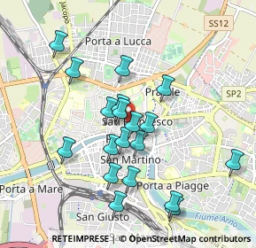 Mappa San Paolo all'Orto, 56127 Pisa PI, Italia (0.88947)