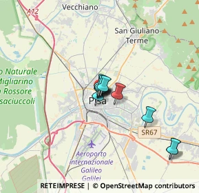 Mappa Via Renato Fucini, 56127 Pisa PI, Italia (2.08727)