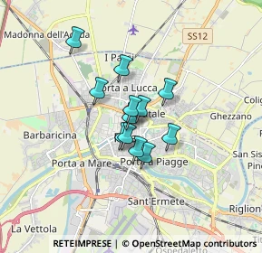 Mappa Via Renato Fucini, 56127 Pisa PI, Italia (1.06333)