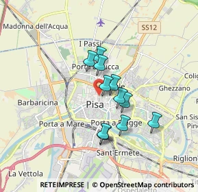Mappa Via Renato Fucini, 56127 Pisa PI, Italia (1.27364)