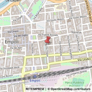 Mappa Via Tripoli, 30, 50053 Empoli, Firenze (Toscana)