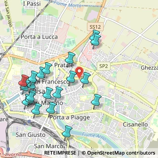 Mappa Via Felice Tribolati, 56127 Pisa PI, Italia (1.2015)