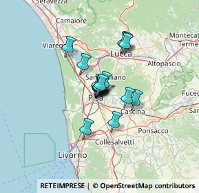 Mappa Via Felice Tribolati, 56127 Pisa PI, Italia (7.58824)