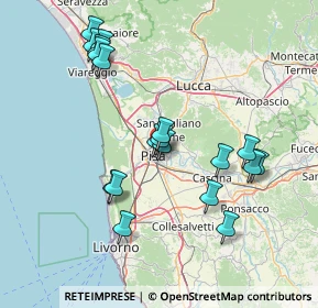 Mappa Via Felice Tribolati, 56127 Pisa PI, Italia (15.33947)