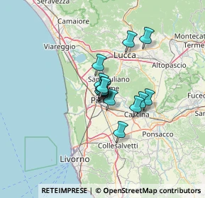 Mappa Via Felice Tribolati, 56127 Pisa PI, Italia (7.61214)