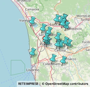Mappa Via Felice Tribolati, 56127 Pisa PI, Italia (12.093)