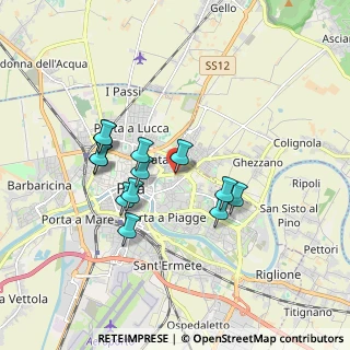 Mappa Via Felice Tribolati, 56127 Pisa PI, Italia (1.57769)