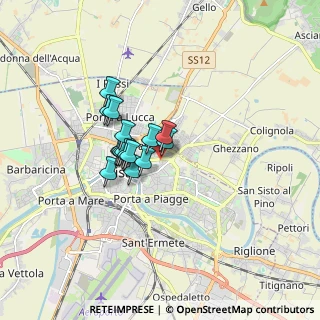 Mappa Via Felice Tribolati, 56127 Pisa PI, Italia (1.11875)
