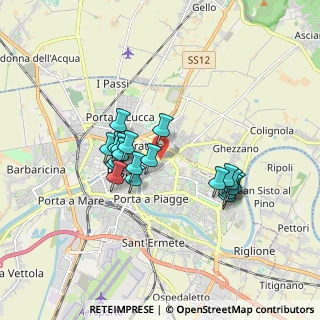 Mappa Via Felice Tribolati, 56127 Pisa PI, Italia (1.5155)