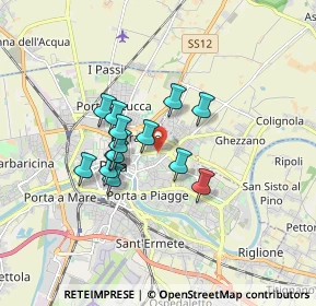 Mappa Via Felice Tribolati, 56127 Pisa PI, Italia (1.29643)