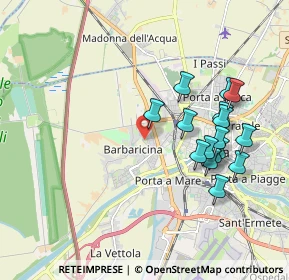 Mappa Via Nicola Badaloni, 56122 Pisa PI, Italia (1.93563)