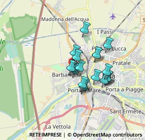 Mappa Via Nicola Badaloni, 56122 Pisa PI, Italia (1.27)