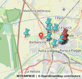 Mappa Via Nicola Badaloni, 56122 Pisa PI, Italia (1.766)