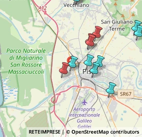 Mappa Via Nicola Badaloni, 56122 Pisa PI, Italia (4.18615)