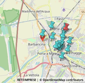 Mappa Via Andrea Costa, 56122 Pisa PI, Italia (1.73375)