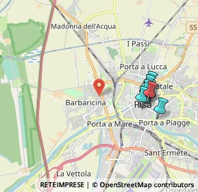Mappa Via Andrea Costa, 56122 Pisa PI, Italia (2.12364)