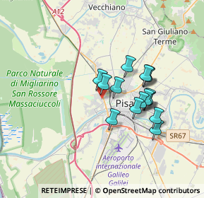 Mappa Via Andrea Costa, 56122 Pisa PI, Italia (2.86333)