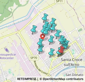 Mappa Via Emilia Romagna, 56029 Santa Croce sull'Arno PI, Italia (0.71)