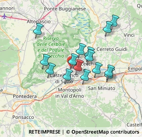 Mappa Via Emilia Romagna, 56029 Santa Croce sull'Arno PI, Italia (5.93133)