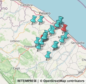 Mappa Via del Progresso, 61038 Orciano di Pesaro PU, Italia (10.064)